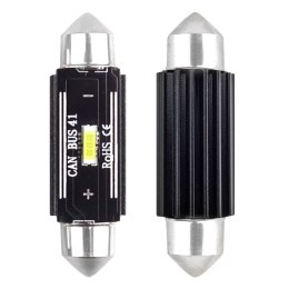 ŻARÓWKI LED CANBUS 1860 1SMD ULTRABRIGHT FESTOON C5W C10W C3W 41MM WHITE 12V 24V AMIO-02444