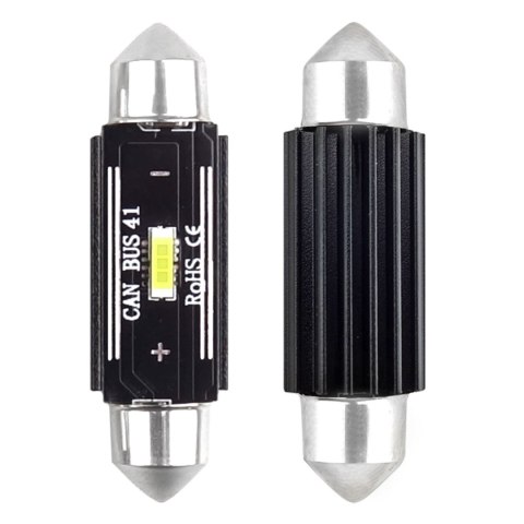 ŻARÓWKI LED CANBUS 1860 1SMD ULTRABRIGHT FESTOON C5W C10W C3W 41MM WHITE 12V 24V AMIO-02444