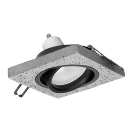 HALISI SM RAMKA DEKORACYJNA O PRAWY  PUNKTOWEJ, MR16/GU10 MAx 50W, KWADRAT, RUCHOMA, CZARNA