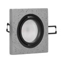 HALISI SM RAMKA DEKORACYJNA O PRAWY PUNKTOWEJ, MR16/GU10 MAx 50W, KWADRAT, RUCHOMA, CZARNA HALISI SM RAMKA DEKORACYJNA O PRAWY PUNKTOWEJ, MR16/GU10 MAx 50W, KWADRAT, RUCHOMA, CZARNA