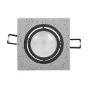 HALISI SM RAMKA DEKORACYJNA O PRAWY PUNKTOWEJ, MR16/GU10 MAx 50W, KWADRAT, RUCHOMA, CZARNA HALISI SM RAMKA DEKORACYJNA O PRAWY PUNKTOWEJ, MR16/GU10 MAx 50W, KWADRAT, RUCHOMA, CZARNA