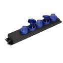 PRZEDŁUŻACZ WARSZTATOWY BRYZGOSZCZELNY IP44, 5 GNIAZD 2P+Z (SCHUKO) IP44,  PRZEWÓD GUMOWY, H05RR-F 3x1,5MM?, DŁUGOŚĆ 3M