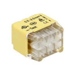 ZŁĄCZKA INSTALACYJNA WCISKANA 6- PRZEWODOWA; NA DRUT 0,75-2,5MM?; IEC 300V/24A; BLISTER 10 SZT.