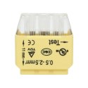 ZŁĄCZKA INSTALACYJNA WCISKANA 6- PRZEWODOWA; NA DRUT 0,75-2,5MM?; IEC 300V/24A; BLISTER 10 SZT.