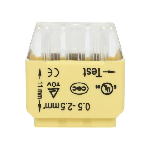 ZŁĄCZKA INSTALACYJNA WCISKANA 6- PRZEWODOWA; NA DRUT 0,75-2,5MM?; IEC 300V/24A; BLISTER 10 SZT. ZŁĄCZKA INSTALACYJNA WCISKANA 6- PRZEWODOWA; NA DRUT 0,75-2,5MM?; IEC 300V/24A; BLISTER 10 SZT.