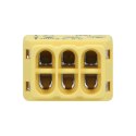 ZŁĄCZKA INSTALACYJNA WCISKANA 6- PRZEWODOWA; NA DRUT 0,75-2,5MM?; IEC 300V/24A; BLISTER 10 SZT.