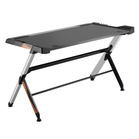 BIURKO GAMINGOWE CZARNE DUŻE RGB LED NANORS RS150 50KG MAx, WYSOKOŚĆ 780MM BIURKO GAMINGOWE CZARNE DUŻE RGB LED NANORS RS150 50KG MAx, WYSOKOŚĆ 780MM