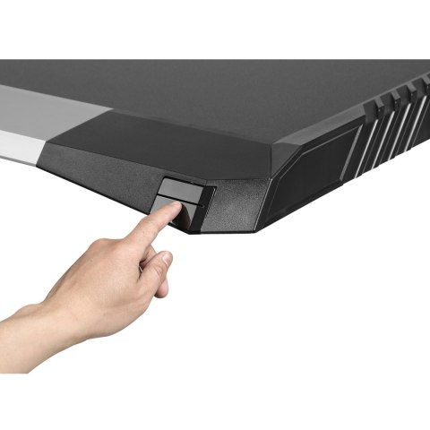 BIURKO GAMINGOWE CZARNE DUŻE RGB LED NANORS RS150 50KG MAx, WYSOKOŚĆ 780MM BIURKO GAMINGOWE CZARNE DUŻE RGB LED NANORS RS150 50KG MAx, WYSOKOŚĆ 780MM