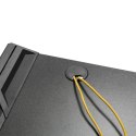 BIURKO GAMINGOWE CZARNE DUŻE RGB LED NANORS RS150 50KG MAx, WYSOKOŚĆ 780MM
