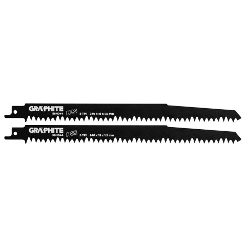 BRZESZCZOT DO PIŁY SZABLASTEJ, HCS, 240 x 19 x 1.5 MM, 5TPI, K PL. 2 SZT. BRZESZCZOT DO PIŁY SZABLASTEJ, HCS, 240 x 19 x 1.5 MM, 5TPI, K PL. 2 SZT.