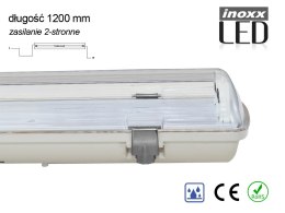 O PRAWA HERMETYCZNA  PRZEMYSŁOWA I P65 LED 1x120CM T8 G13 DWUSTRONNIE ZASILANA