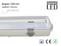O PRAWA HERMETYCZNA  PRZEMYSŁOWA I P65 LED 1x120CM T8 G13 JEDNOSTRONNIE ZASILANA