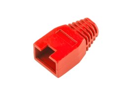 OSŁONA GUMOWA WTYKU 8 P8C RJ45 CZERWONA