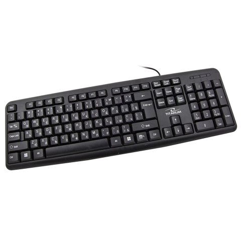 TK101BG TITANUM KLAWIATURA  PRZEWOD. STANDARDOWA USB BG