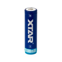 AKUMULATOR XTAR 18650 3,7V LI-ION 2600MAH Z ZABEZ PIECZENIEM