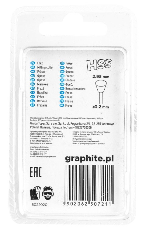 FREZ HSS TRA PEZ 2.95 MM, TRZ PIEŃ 3.2 MM, 2 SZT. FREZ HSS TRA PEZ 2.95 MM, TRZ PIEŃ 3.2 MM, 2 SZT.