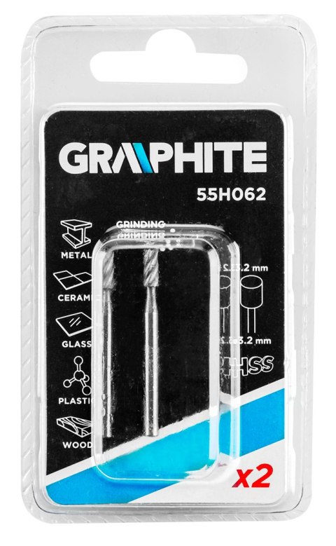 FREZ HSS WALEC 3.2 MM, TRZ PIEŃ 3.2 MM, 2 SZT. FREZ HSS WALEC 3.2 MM, TRZ PIEŃ 3.2 MM, 2 SZT.