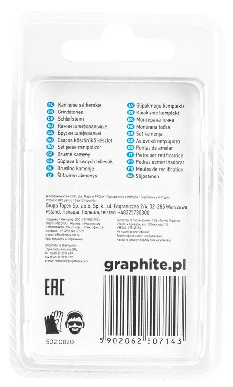KAMIEŃ SZLIFIERSKI POCISK 10 x 20 MM, TRZ PIEŃ 3.2 MM, 3 SZT. KAMIEŃ SZLIFIERSKI POCISK 10 x 20 MM, TRZ PIEŃ 3.2 MM, 3 SZT.
