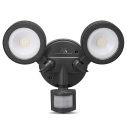 LAM PA LED MACLEAN, ŚCIENNA, Z CZUJNIKIEM PIR, PC+ALU, 20W, 1900LM, IP65, NEUTRAL WHITE 4000K, SZARA, MCE368