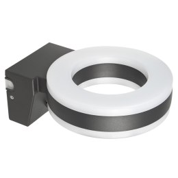 LAM PA LED MACLEAN, ŚCIENNA, Z CZUJNIKIEM PIR, PC+ALU, 20W, 1700LM, IP65, NEUTRAL WHITE 4000K, SZARA, MCE365