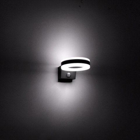 LAM PA LED MACLEAN, ŚCIENNA, Z CZUJNIKIEM PIR, PC+ALU, 20W, 1700LM, IP65, NEUTRAL WHITE 4000K, SZARA, MCE365 LAM PA LED MACLEAN, ŚCIENNA, Z CZUJNIKIEM PIR, PC+ALU, 20W, 1700LM, IP65, NEUTRAL WHITE 4000K, SZARA, MCE365