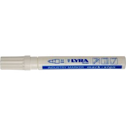 MARKER LAKIER. PERMANENTNY OKRAG.KOŃC.2-4MM BIAŁY LYRA