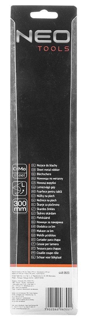 NOŻYCE DO BLACHY 280 MM, LEWE NOŻYCE DO BLACHY 280 MM, LEWE