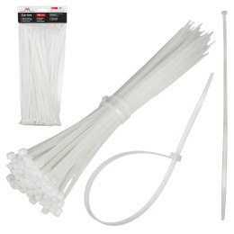 O PASKI ZACISKOWE MACLEAN, 4.8x300MM, OD PORNA NA UV, TEM P. UŻYTKOWANIA - 40 +85 ST. C, 100 SZTUK, BIAŁE, MCTV-465 W