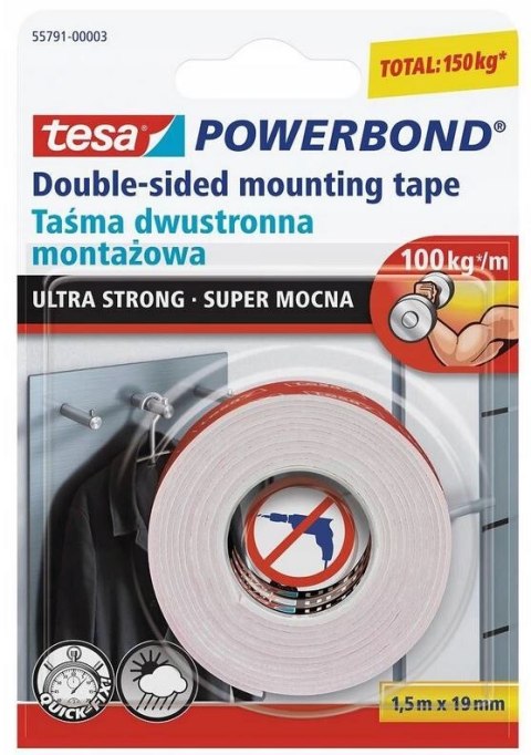 TAŚMA MONTAŻ. POWERBOND W.Z.1.5M:19MM STAND62403-00002-01 TAŚMA MONTAŻ. POWERBOND W.Z.1.5M:19MM STAND62403-00002-01