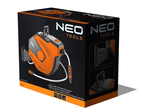 WĄŻ OGRODOWY Z AUTOMATYCZNYM ZWIJACZEM 1/2", 20 M +2M WĄŻ OGRODOWY Z AUTOMATYCZNYM ZWIJACZEM 1/2", 20 M +2M