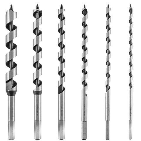 WIERTŁA S PIRALNE DO DREWNA 230 MM, ZESTAW 6 SZT. WIERTŁA S PIRALNE DO DREWNA 230 MM, ZESTAW 6 SZT.