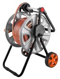 WÓZEK NA WĄŻ OGRODOWY, METALOWY, DO 60 M WĘŻA 1/2", Z  PROWADNICĄ WĘŻA