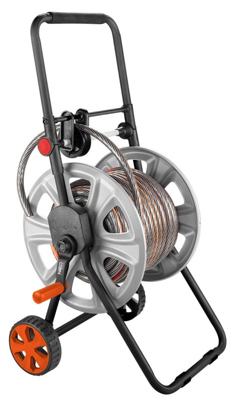 WÓZEK NA WĄŻ OGRODOWY, METALOWY, DO 60 M WĘŻA 1/2", Z PROWADNICĄ WĘŻA WÓZEK NA WĄŻ OGRODOWY, METALOWY, DO 60 M WĘŻA 1/2", Z PROWADNICĄ WĘŻA