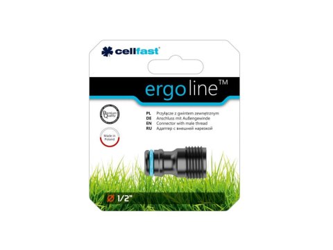 PRZYŁĄCZE Z GWINTEM ZEWN. 1/2" CELLFAST ERGO PRZYŁĄCZE Z GWINTEM ZEWN. 1/2" CELLFAST ERGO