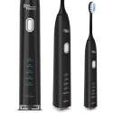 SZCZOTECZKA SONICZNA DO ZĘBÓW PROMEDIx, KOLOR CZARNY,, 5 TRYBÓW, TIMER, WSKAŹNIK  POZIOMU NAŁ. BATERII, 2 KOŃCÓWKI, KABEL USB, P