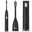 SZCZOTECZKA SONICZNA DO ZĘBÓW PROMEDIx, KOLOR CZARNY,, 5 TRYBÓW, TIMER, WSKAŹNIK  POZIOMU NAŁ. BATERII, 2 KOŃCÓWKI, KABEL USB, P
