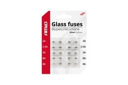 BEZ PIECZNIKI SZKLANE MINI 20 MM 10 SZT. ZESTAW AMIO-02394