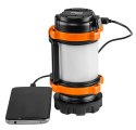 LAM PA BIWAKOWA AKUMULATOROWA 800 LM  POWERBANK 3 W 1 CREE T6 + SMD LED
