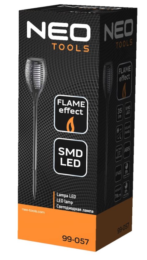 LAM PA OGRODOWA SOLARNA PŁOMIEŃ SMD WBIJANA LAM PA OGRODOWA SOLARNA PŁOMIEŃ SMD WBIJANA