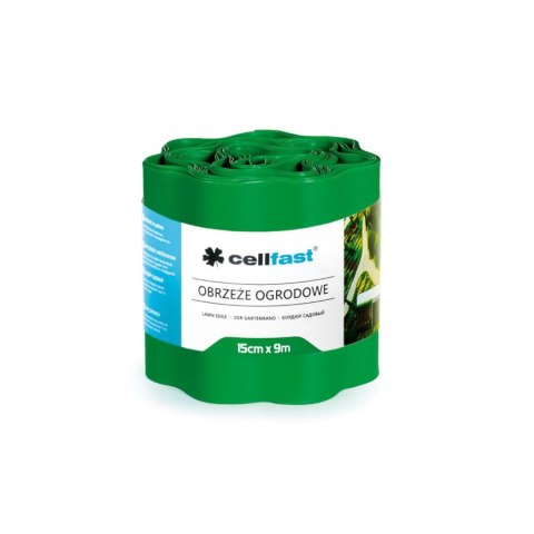OBRZEŻE OGRODOWE FALISTE 15CM x 9M CELLFAST ZIELONE OBRZEŻE OGRODOWE FALISTE 15CM x 9M CELLFAST ZIELONE