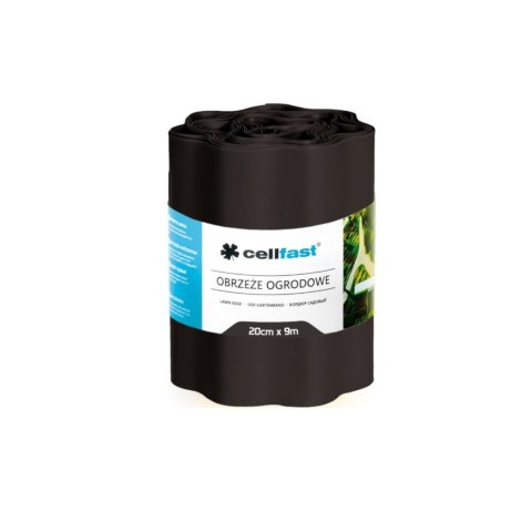 OBRZEŻE OGRODOWE FALISTE 20CM x 9M CELLFAST CZARNE OBRZEŻE OGRODOWE FALISTE 20CM x 9M CELLFAST CZARNE