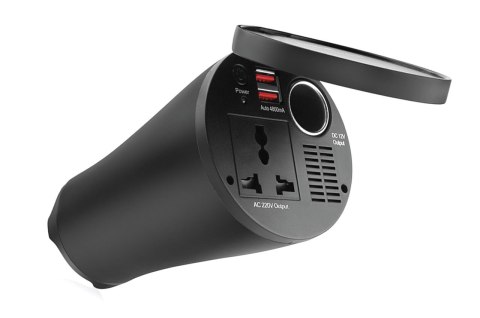 PRZETWORNICA NA PIĘCIA W KSZTAŁCIE KUBKA 12V/230V 150W/300W 2xUSB PI02 AMIO-02469 PRZETWORNICA NA PIĘCIA W KSZTAŁCIE KUBKA 12V/230V 150W/300W 2xUSB PI02 AMIO-02469