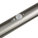 SOLARNA LAM PA LED MACLEAN, Z CZUJNIKIEM, 3 TRYBY,WBIJANA, LI-ION 18650, IP44, 3,7V, 1200 MAH, CHROM MATT, MCE465 C/M
