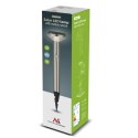 SOLARNA LAM PA LED MACLEAN, Z CZUJNIKIEM, 3 TRYBY,WBIJANA, LI-ION 18650, IP44, 3,7V, 1200 MAH, CHROM MATT, MCE465 C/M