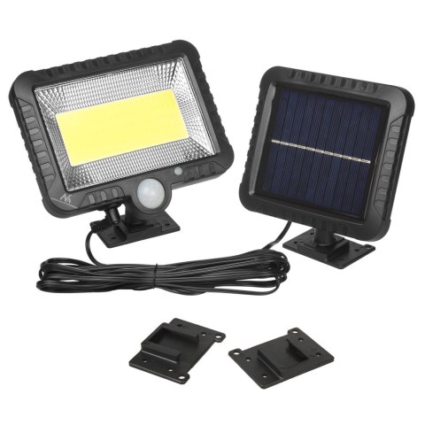 SOLARNY NAŚWIETLACZ LED Z CZUJNIKIEM RUCHU MACLEAN, IP44, 5W, 400LM, 6000K, AKUMULATOR LITOWY 1300 MAH, 5,5V DC MCE438 SOLARNY NAŚWIETLACZ LED Z CZUJNIKIEM RUCHU MACLEAN, IP44, 5W, 400LM, 6000K, AKUMULATOR LITOWY 1300 MAH, 5,5V DC MCE438