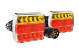ZESTAW ŚWIATEŁ LED DO  PRZYCZE PKI NA MAGNES 12V AMIO-02141