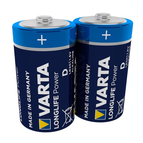 2x BATERIE ALKALICZNE VARTA LONGLIFE POWER R20 2x BATERIE ALKALICZNE VARTA LONGLIFE POWER R20