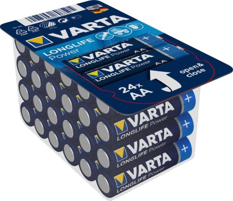 24x BATERIA R-06 LR6 AA ALKALICZNE VARTA LONGLIFE POWER 24x BATERIA R-06 LR6 AA ALKALICZNE VARTA LONGLIFE POWER