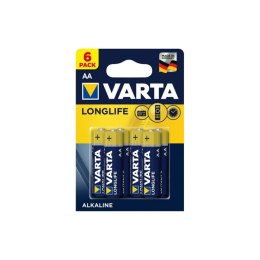 6x BATERIA R-06 R06 AA 1,5V ALKALICZNA LONGLIFE VARTA