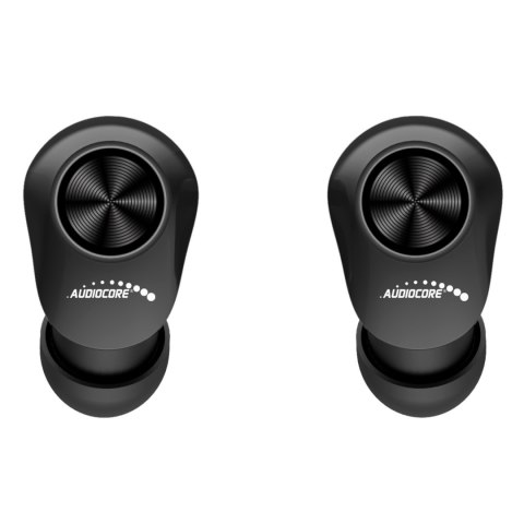 DOUSZNE SŁUCHAWKI TWS BT 5.1 AUDIOCORE Z BAZĄ DO ŁADOWANIA 300MAH, SŁUCHAWKI 30MAH, CZARNE AC580 DOUSZNE SŁUCHAWKI TWS BT 5.1 AUDIOCORE Z BAZĄ DO ŁADOWANIA 300MAH, SŁUCHAWKI 30MAH, CZARNE AC580